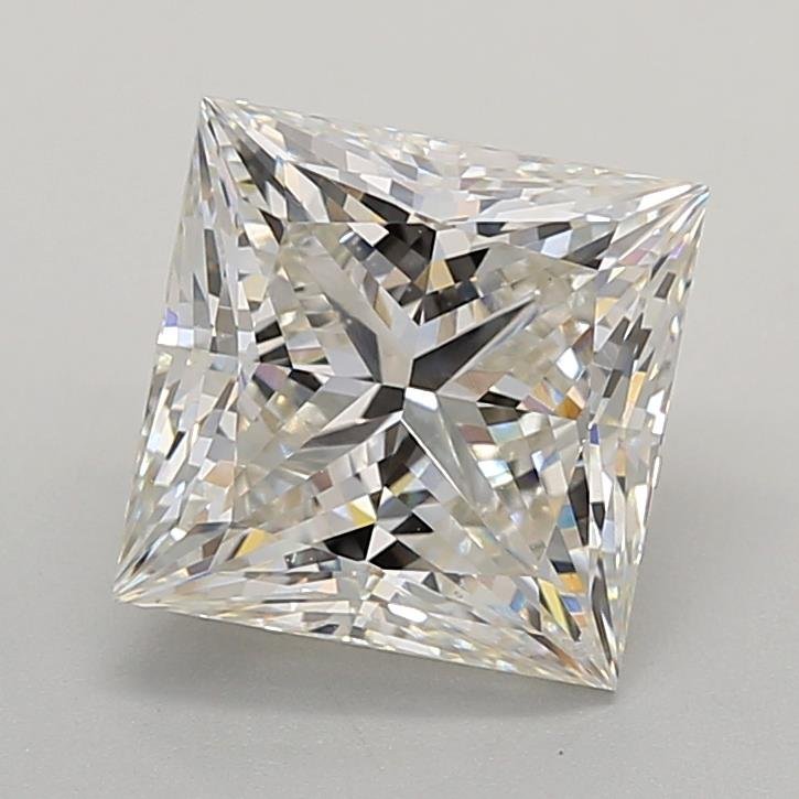 4.08ct H VS1 Rare Carat Ideal Cut Princess Lab Grown Diamond