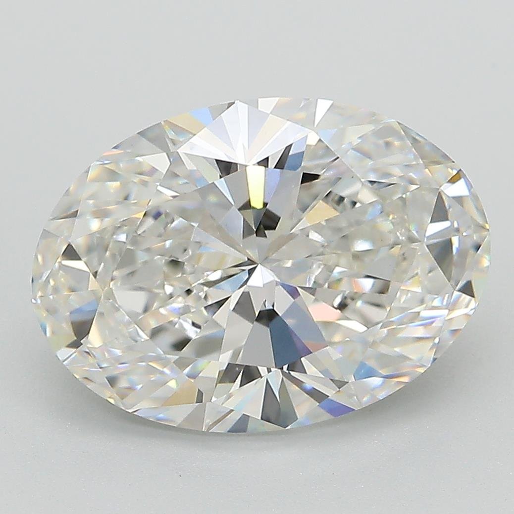 4.56ct F VVS2 Rare Carat Ideal Cut Oval Lab Grown Diamond