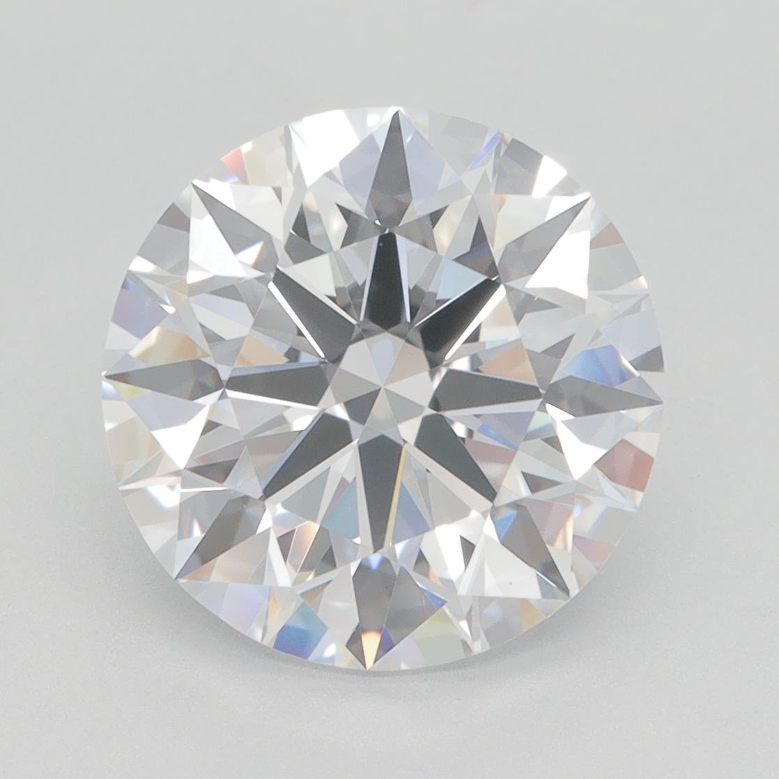 4.60ct D VVS1 Rare Carat Ideal Cut Round Lab Grown Diamond