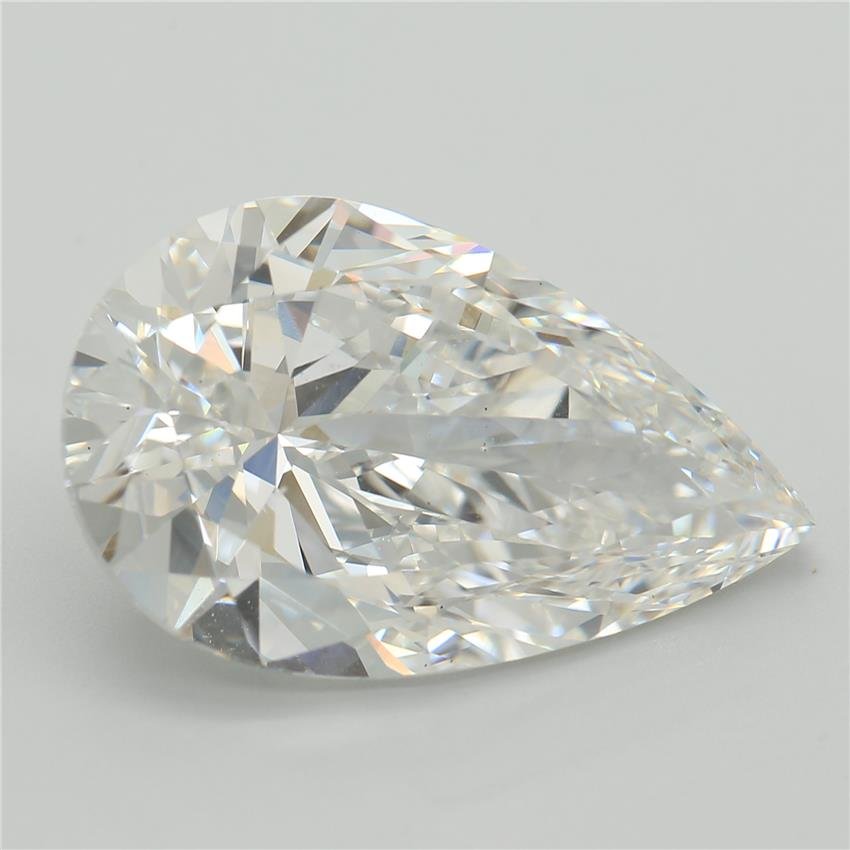 7.44ct E VS1 Rare Carat Ideal Cut Pear Lab Grown Diamond