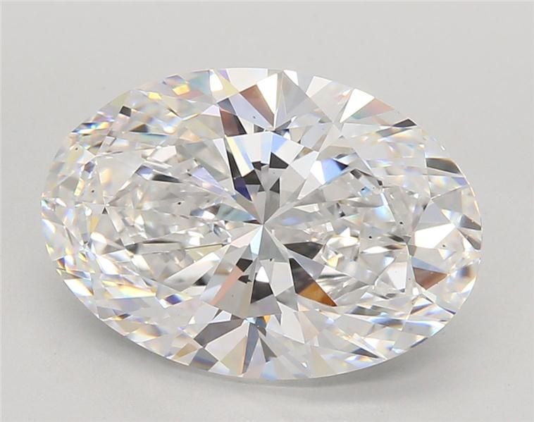 4.94ct D VS2 Rare Carat Ideal Cut Oval Lab Grown Diamond