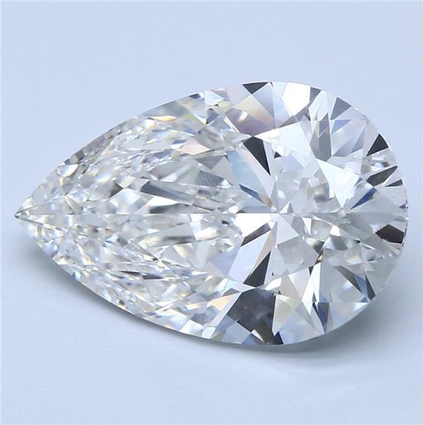 7.52ct G VS1 Rare Carat Ideal Cut Pear Lab Grown Diamond