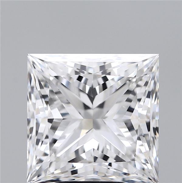 6.21ct F VS1 Rare Carat Ideal Cut Princess Lab Grown Diamond