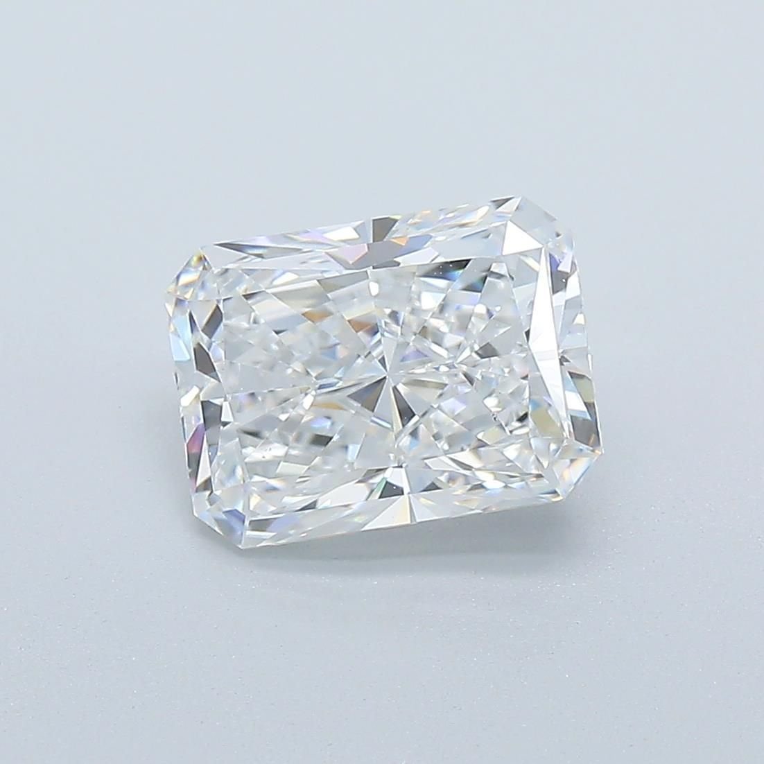 2.01ct E VS2 Rare Carat Ideal Cut Radiant Diamond