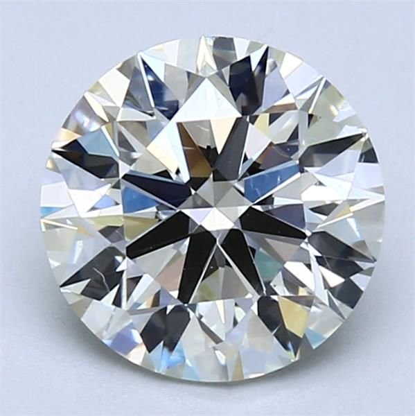 2.52ct J SI1 Rare Carat Ideal Cut Round Diamond