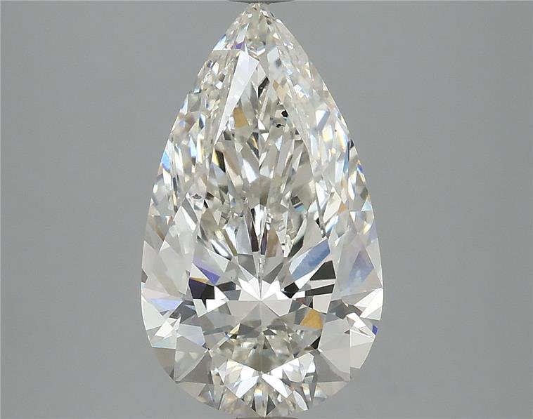 3.56ct H VS2 Rare Carat Ideal Cut Pear Lab Grown Diamond