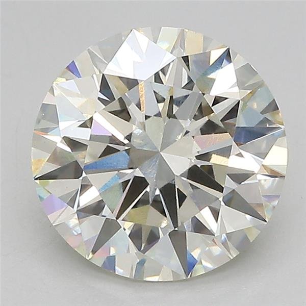 3.21ct J VS1 Rare Carat Ideal Cut Round Lab Grown Diamond