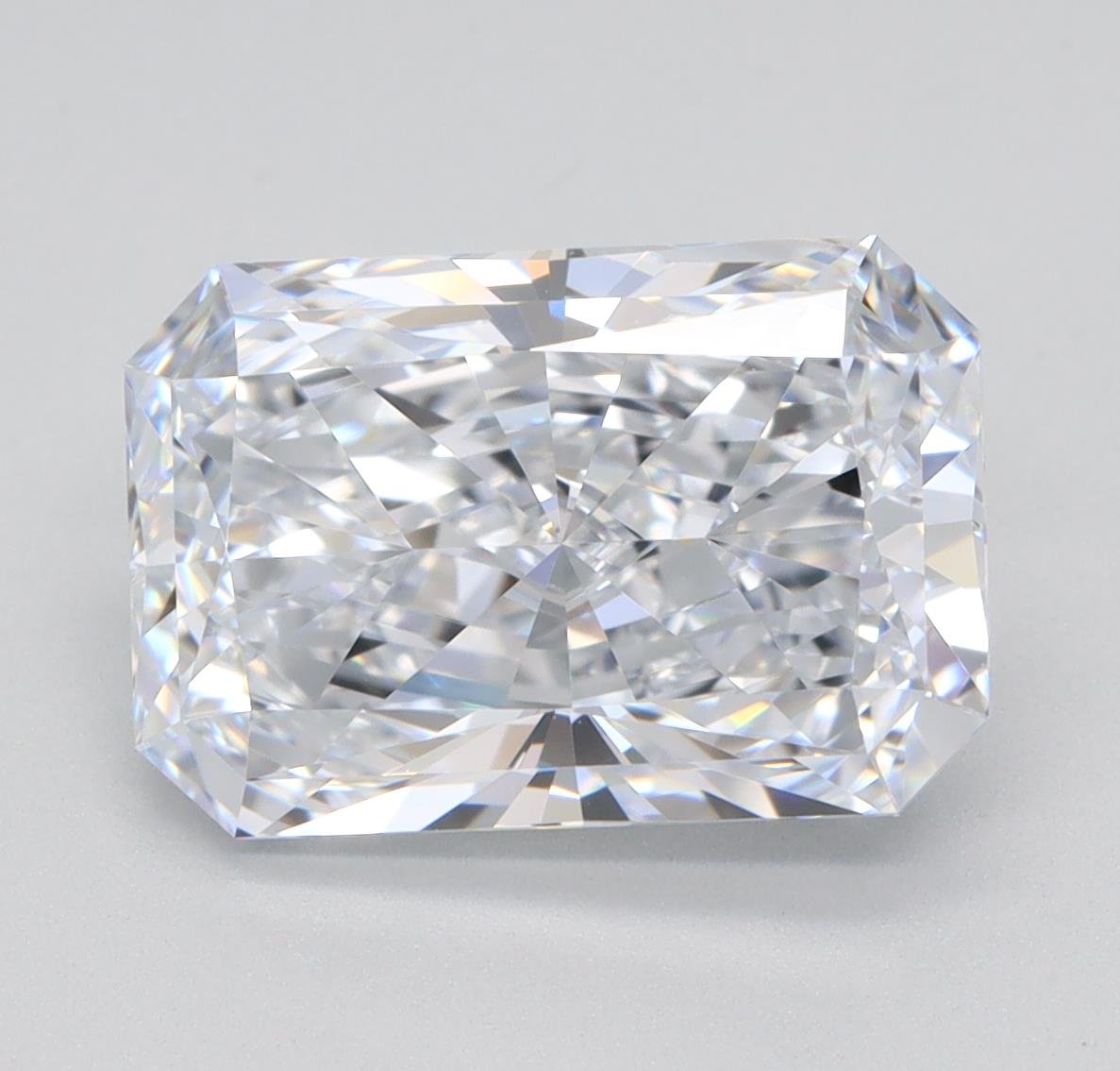 3.06ct E VVS2 Rare Carat Ideal Cut Radiant Lab Grown Diamond