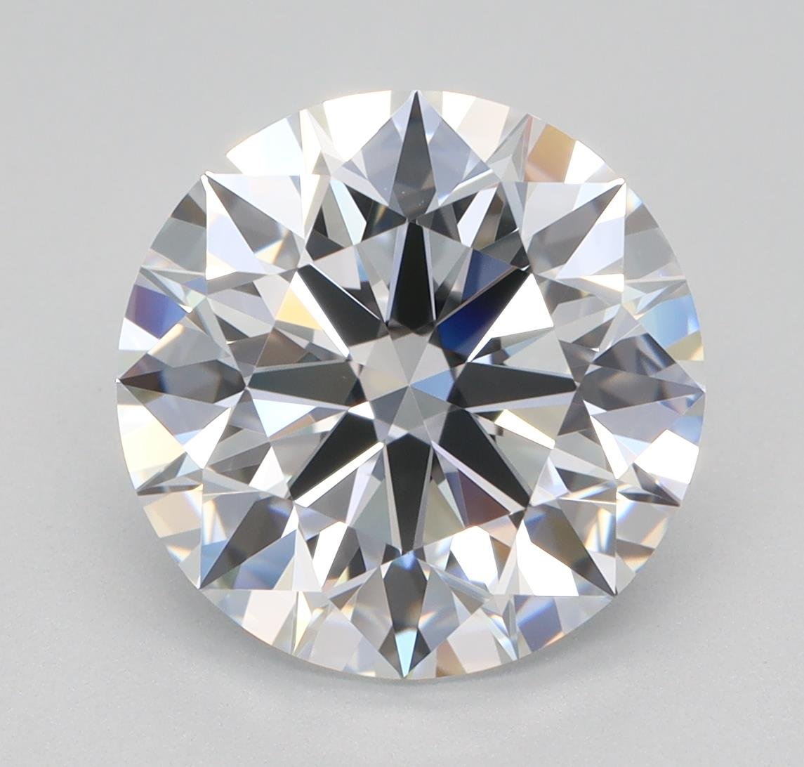 3.06ct D VVS2 Rare Carat Ideal Cut Round Lab Grown Diamond