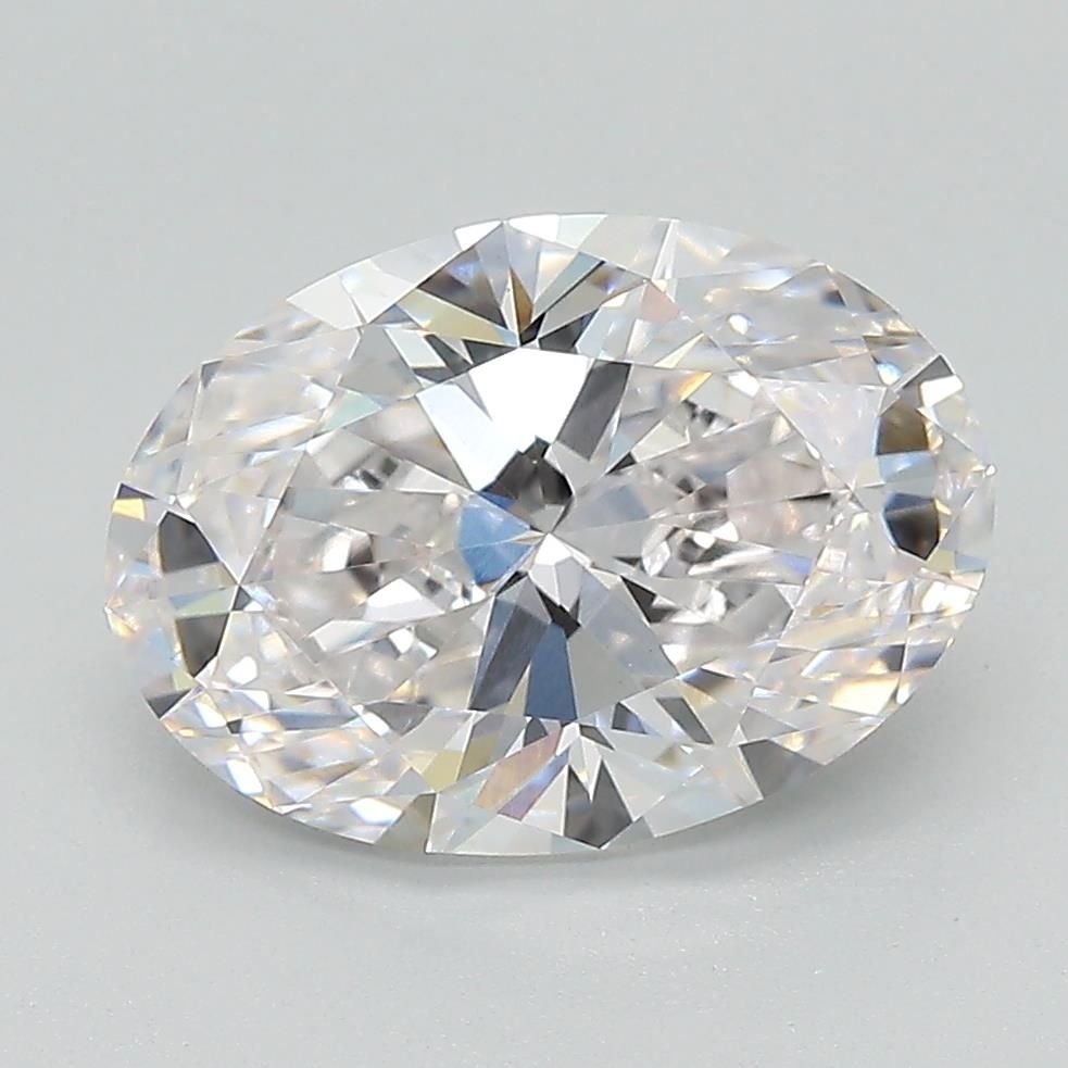 3.20ct F VS1 Rare Carat Ideal Cut Oval Lab Grown Diamond