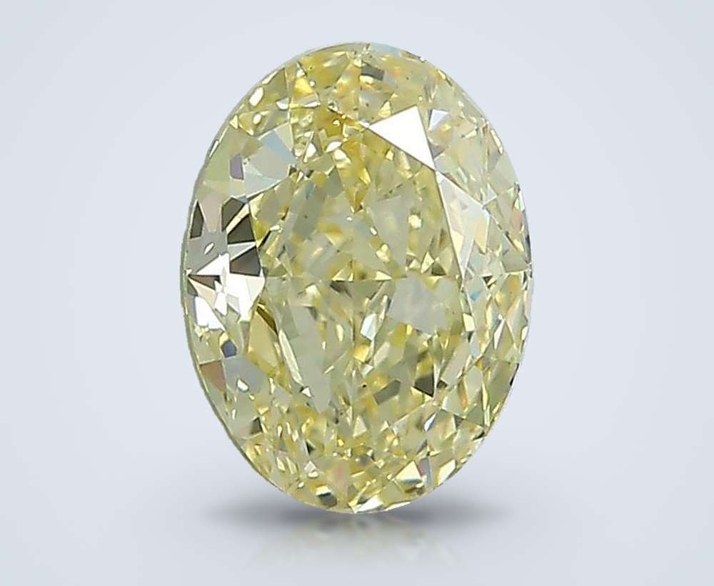 1.45 Ct. Fancy Intense Yellow Oval Lab Diamond