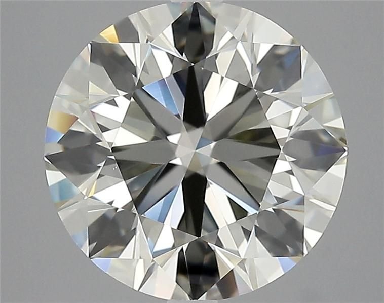 4.01ct K VVS2 Rare Carat Ideal Cut Round Diamond