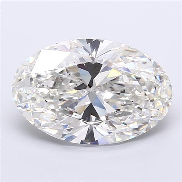 5.04ct G VS2 Rare Carat Ideal Cut Oval Lab Grown Diamond