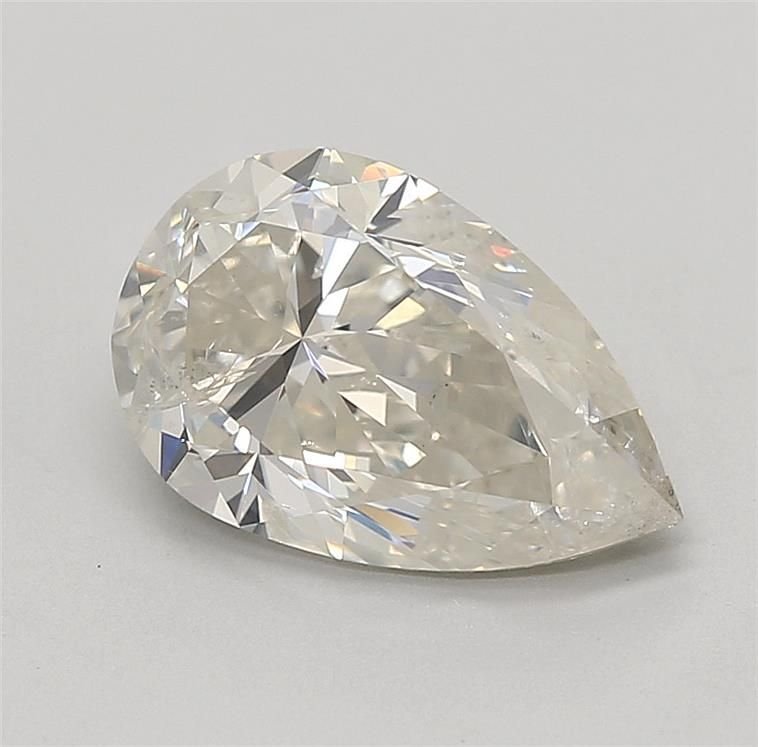 3.01ct I SI2 Rare Carat Ideal Cut Pear Diamond