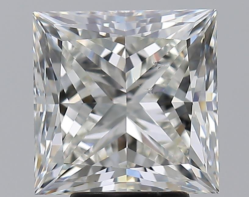 4.90ct J SI1 Rare Carat Ideal Cut Princess Diamond