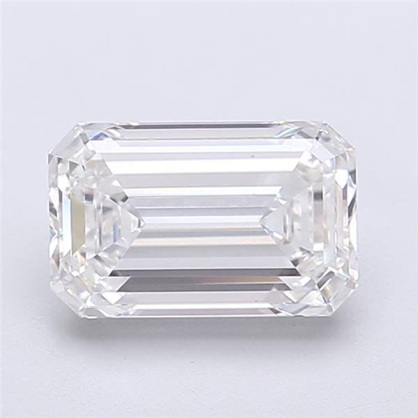 2.10ct E VS1 Rare Carat Ideal Cut Emerald Lab Grown Diamond