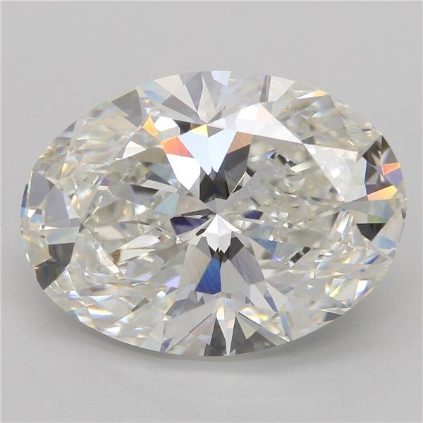 6.03ct F VVS2 Rare Carat Ideal Cut Oval Lab Grown Diamond