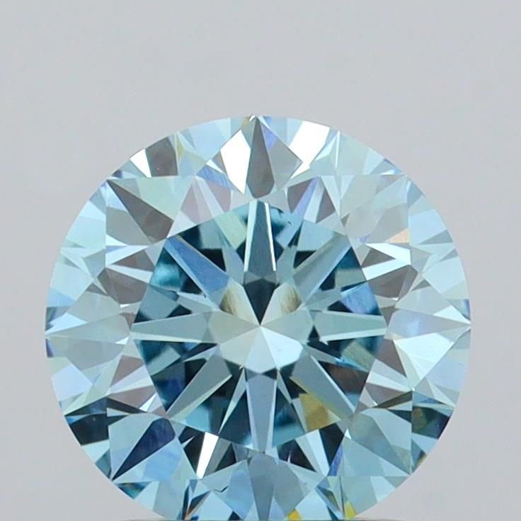 1.50 Ct. Fancy Vivid Blue Round Lab Diamond