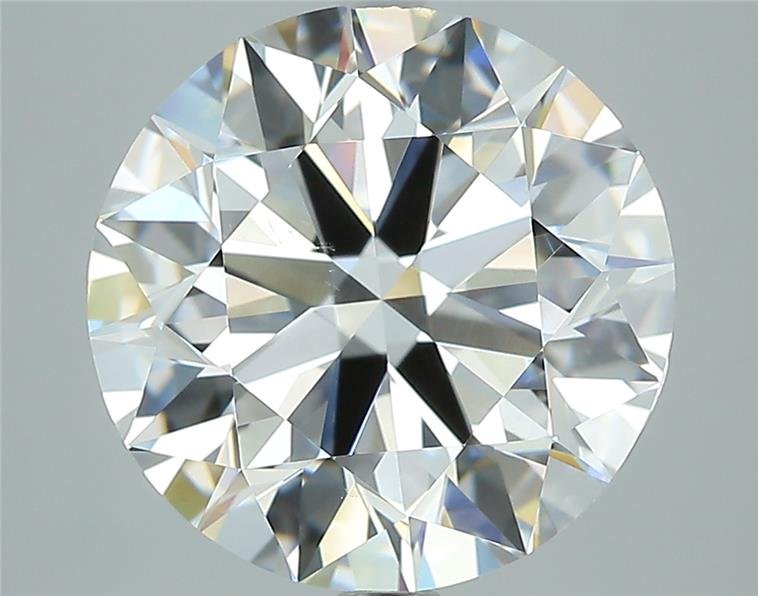 5.01ct D VS2 Rare Carat Ideal Cut Round Diamond