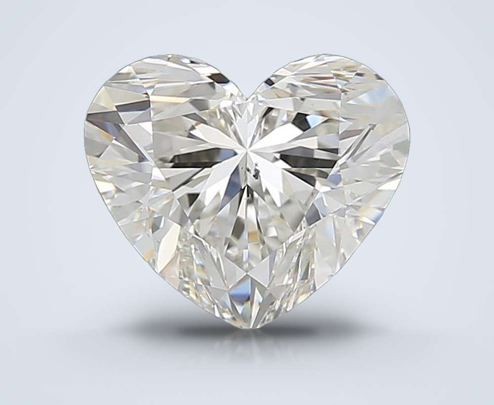 1.71 Carat Heart Natural Diamond