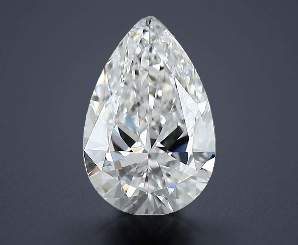 0.53 Carat Pear Natural Diamond