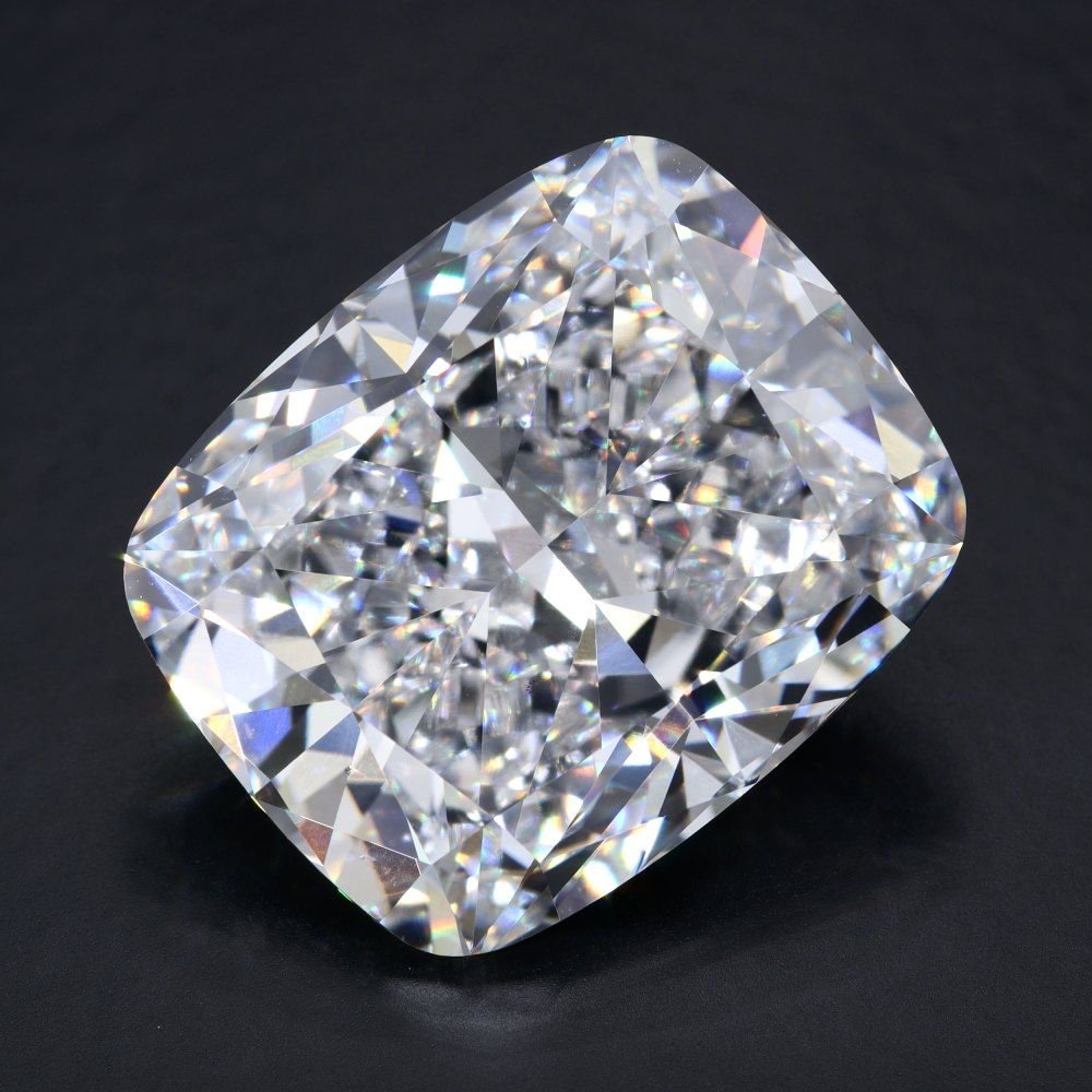 21.00ct F VS1 Rare Carat Ideal Cut Cushion Lab Grown Diamond