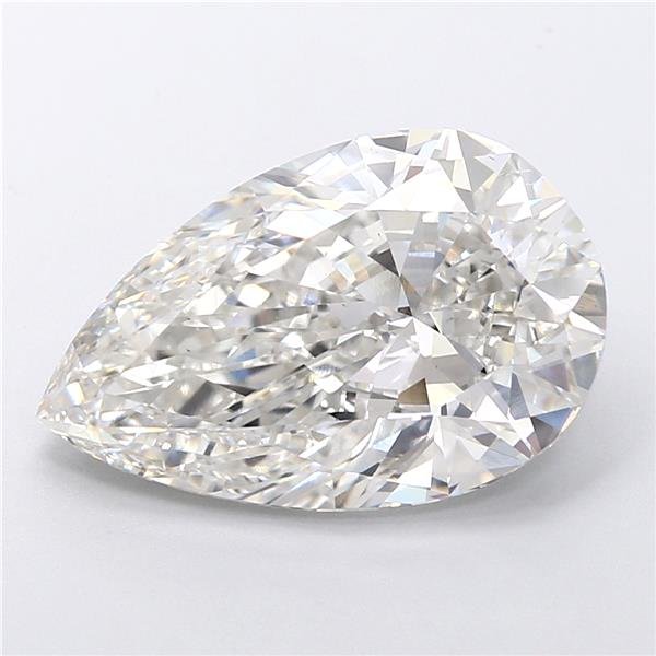 10.00ct H VS2 Rare Carat Ideal Cut Pear Lab Grown Diamond