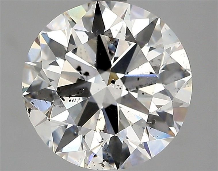 3.15ct H SI2 Rare Carat Ideal Cut Round Diamond