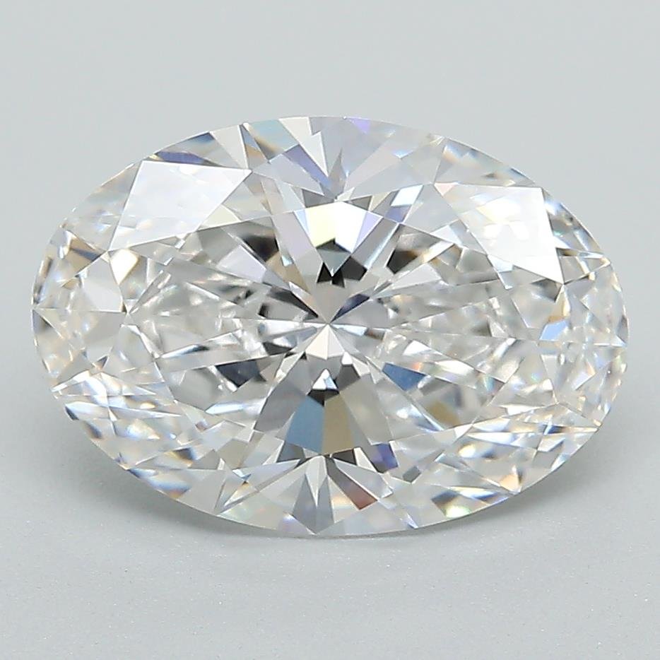 3.07ct E VVS2 Rare Carat Ideal Cut Oval Lab Grown Diamond
