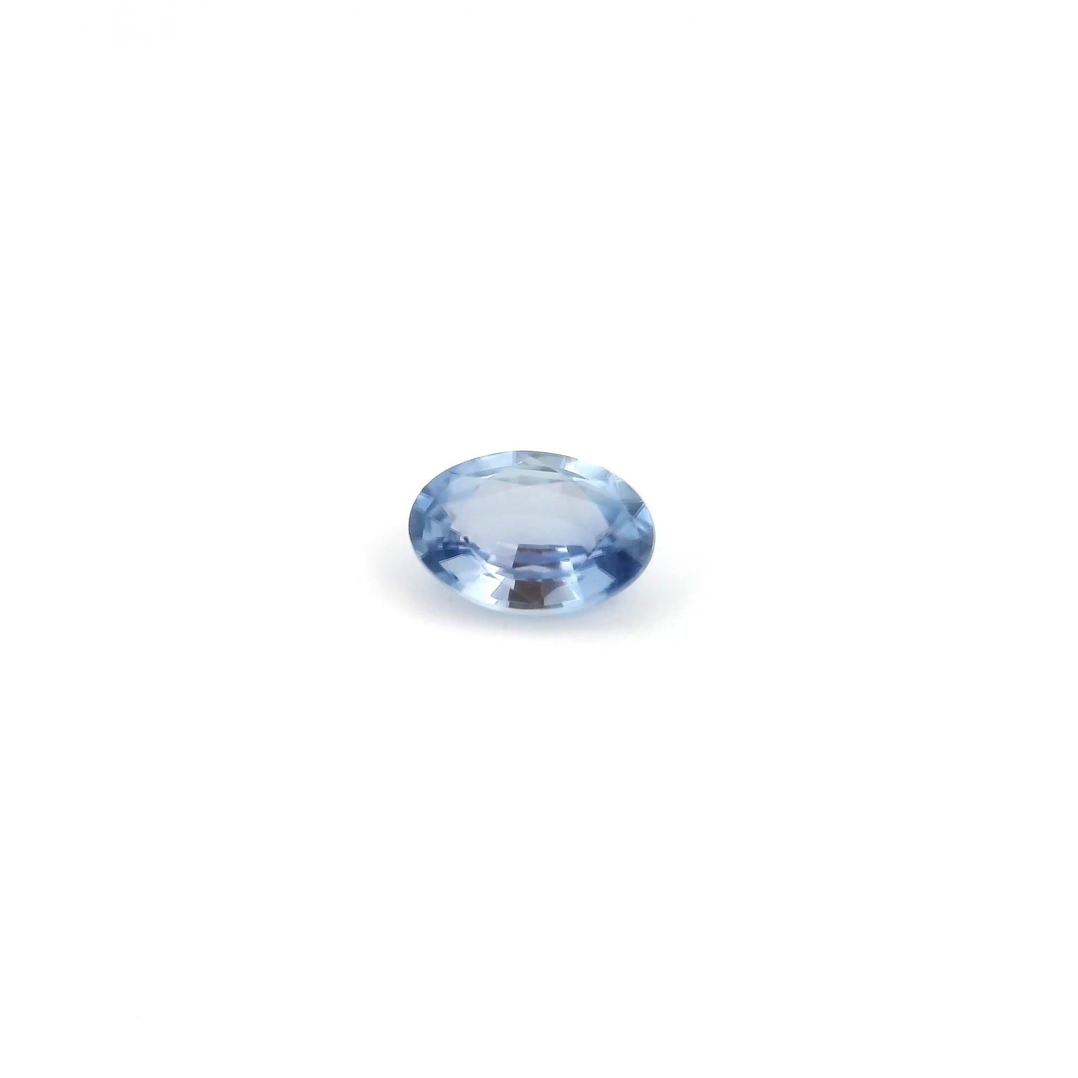 0.51 Carat Blue Oval Sapphire
