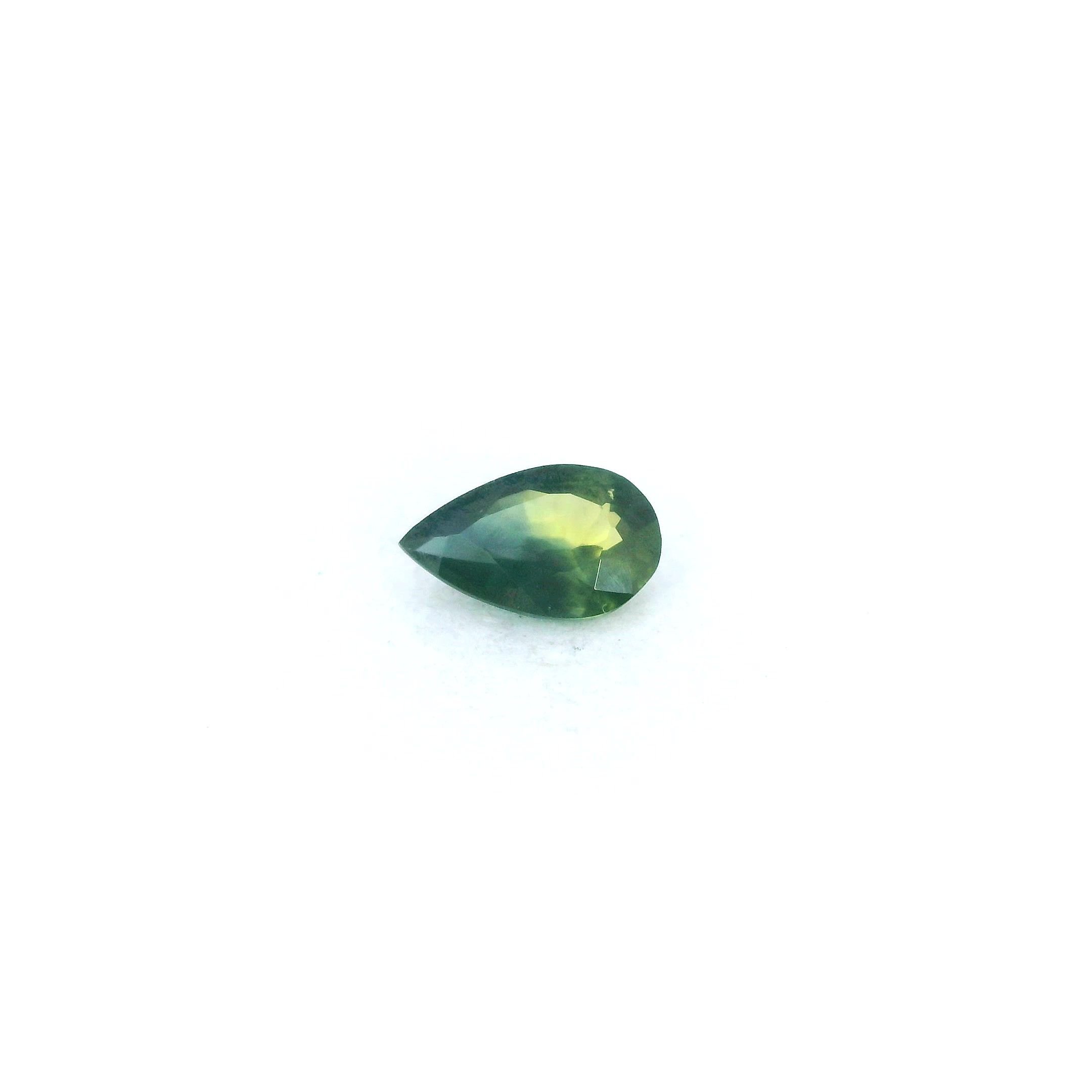 0.43 Carat Green Pear Sapphire