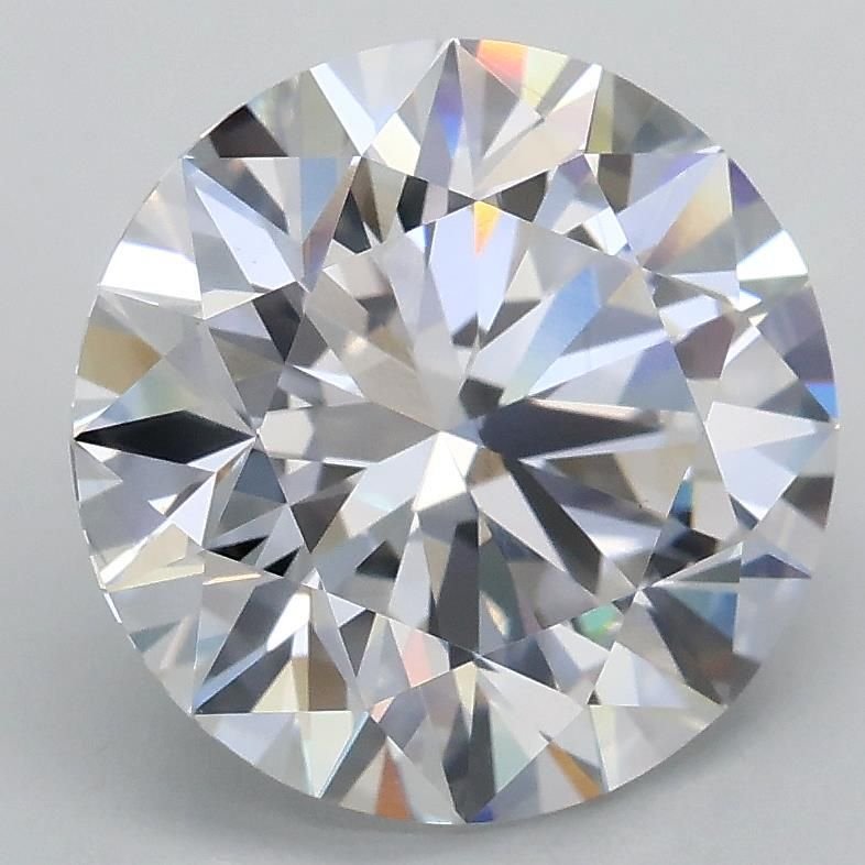 3.09ct E VS1 Rare Carat Ideal Cut Round Lab Grown Diamond