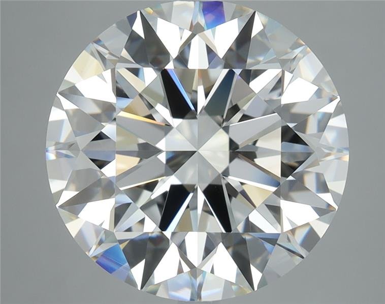 6.13ct H VVS2 Rare Carat Ideal Cut Round Diamond