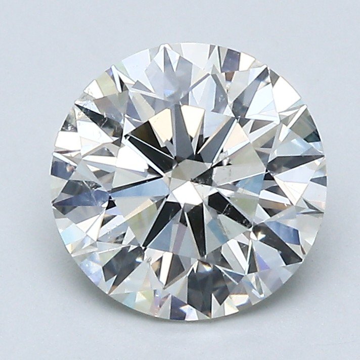 2.09ct I SI2 Rare Carat Ideal Cut Round Diamond