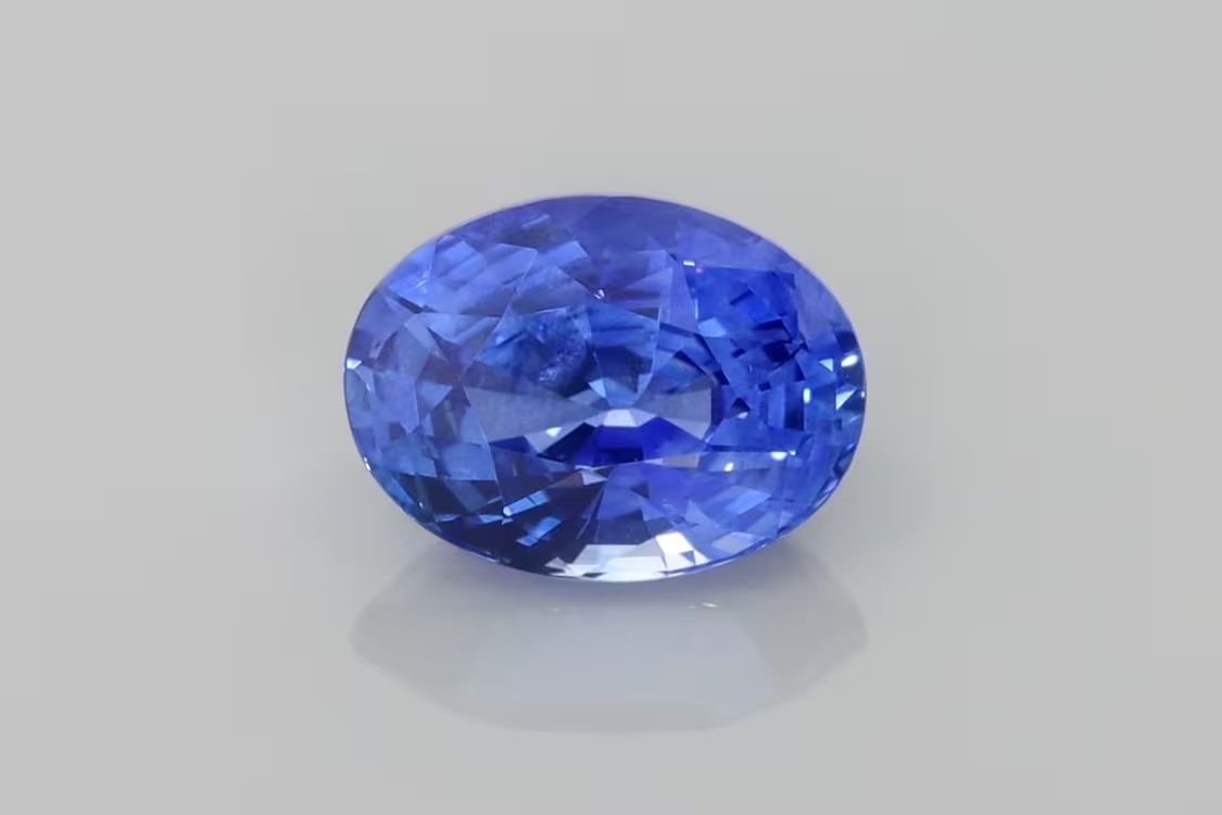 3.03 Carat Blue Oval Sapphire