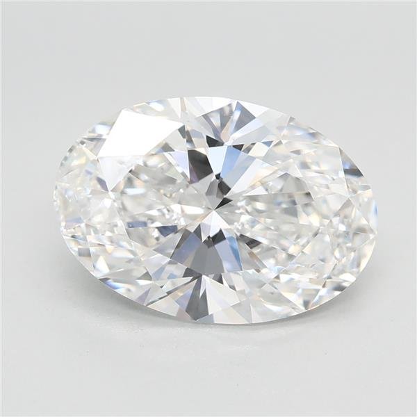 3.06ct E VVS2 Rare Carat Ideal Cut Oval Lab Grown Diamond