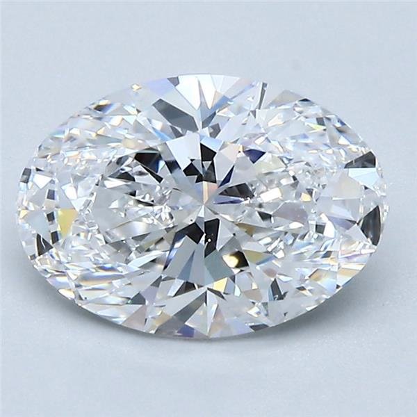 2.04ct D SI1 Rare Carat Ideal Cut Oval Lab Grown Diamond