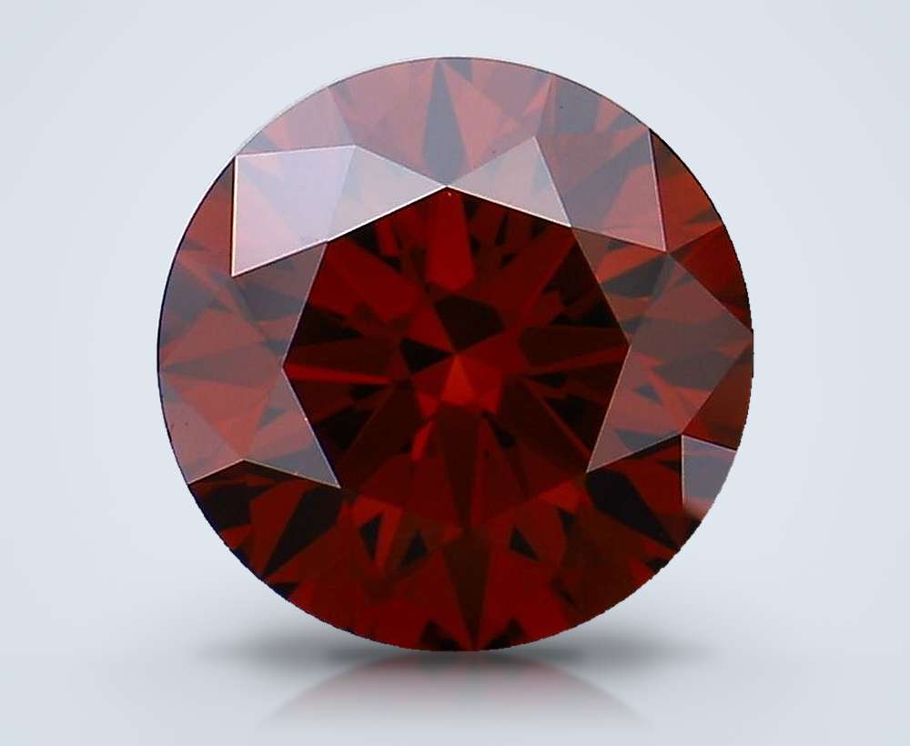 1.53 Ct. Fancy Deep Orange Round Lab Diamond