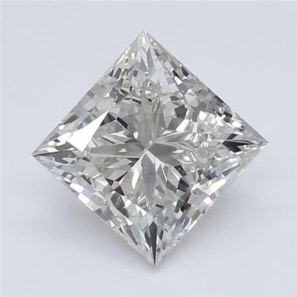 3.42ct I VS2 Rare Carat Ideal Cut Princess Lab Grown Diamond