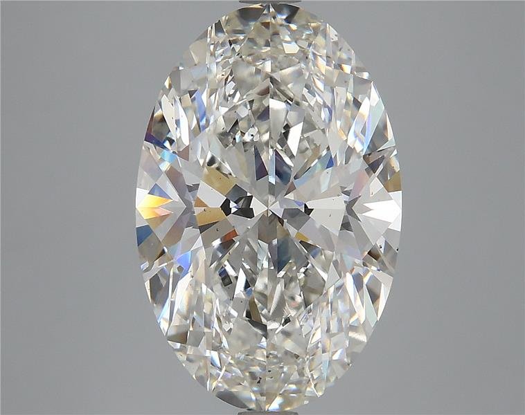 6.06ct H VS2 Rare Carat Ideal Cut Oval Lab Grown Diamond