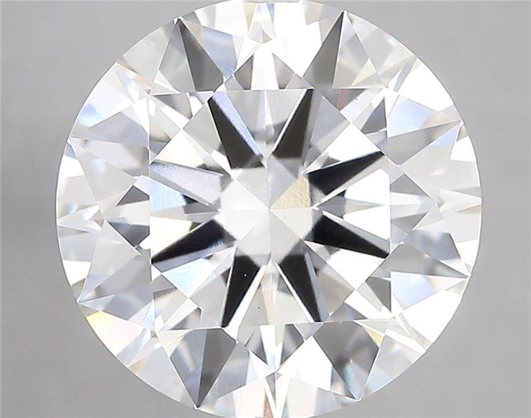 7.03ct F VVS2 Rare Carat Ideal Cut Round Lab Grown Diamond