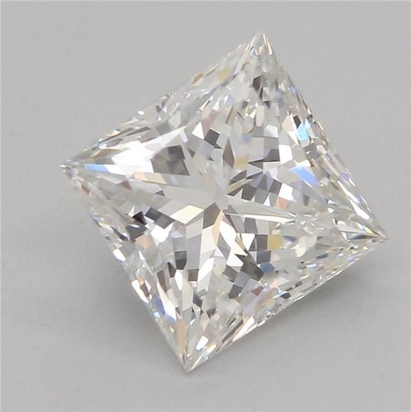2.05ct F VVS2 Rare Carat Ideal Cut Princess Lab Grown Diamond