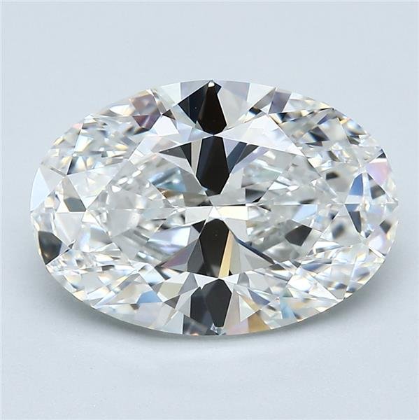 3.50ct F VVS2 Rare Carat Ideal Cut Oval Diamond