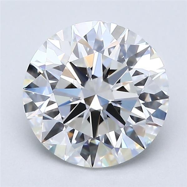 1.74ct F IF Rare Carat Ideal Cut Round Diamond