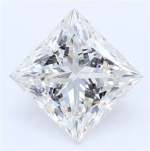 3.28ct H SI1 Rare Carat Ideal Cut Princess Lab Grown Diamond