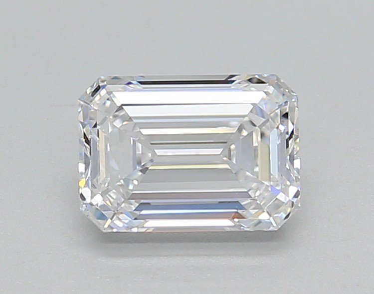 1.01ct D VVS2 Rare Carat Ideal Cut Emerald Lab Grown Diamond
