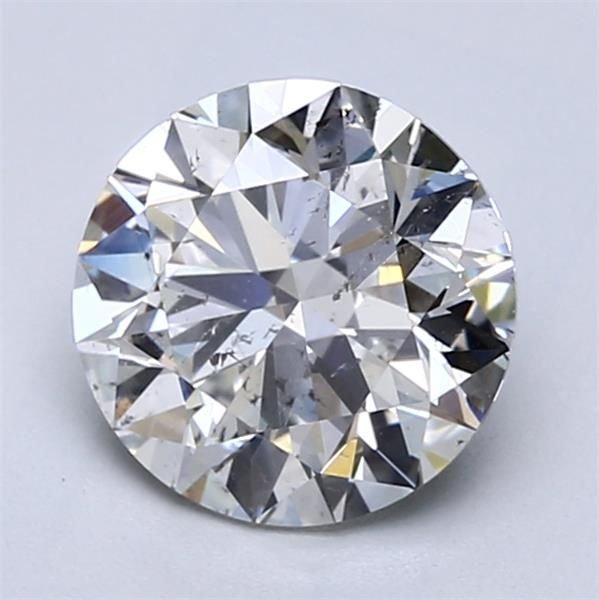 2.03ct I SI2 Rare Carat Ideal Cut Round Diamond