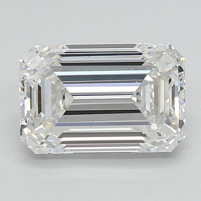 2.06ct F VS2 Excellent Cut Emerald Lab Grown Diamond