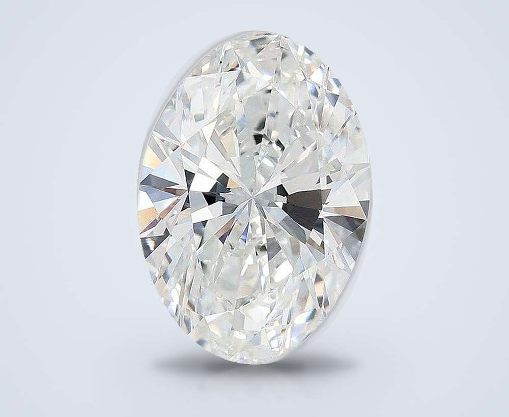 6.57 Carat Oval Lab Diamond