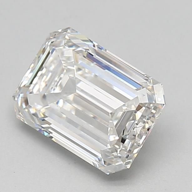 1.57ct G VVS2 Rare Carat Ideal Cut Emerald Lab Grown Diamond